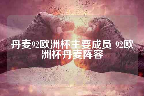 丹麦92欧洲杯主要成员 92欧洲杯丹麦阵容