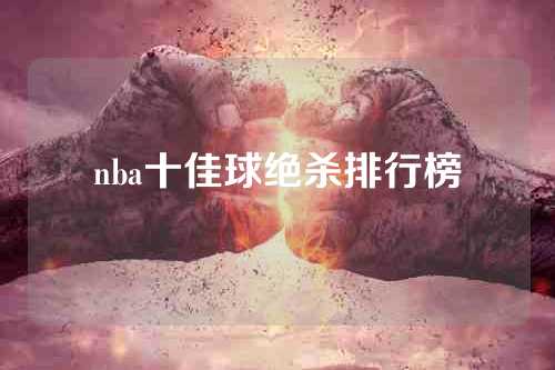 nba十佳球绝杀排行榜