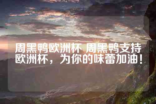 周黑鸭欧洲杯 周黑鸭支持欧洲杯，为你的味蕾加油！