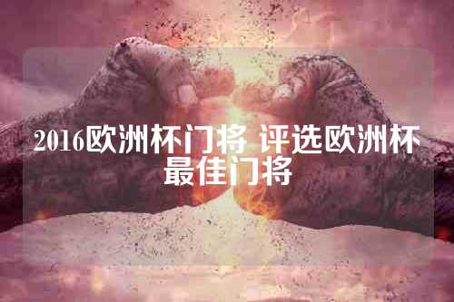 2016欧洲杯门将 评选欧洲杯最佳门将