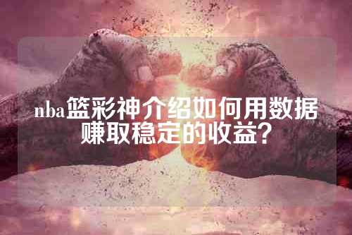 nba篮彩神介绍如何用数据赚取稳定的收益？